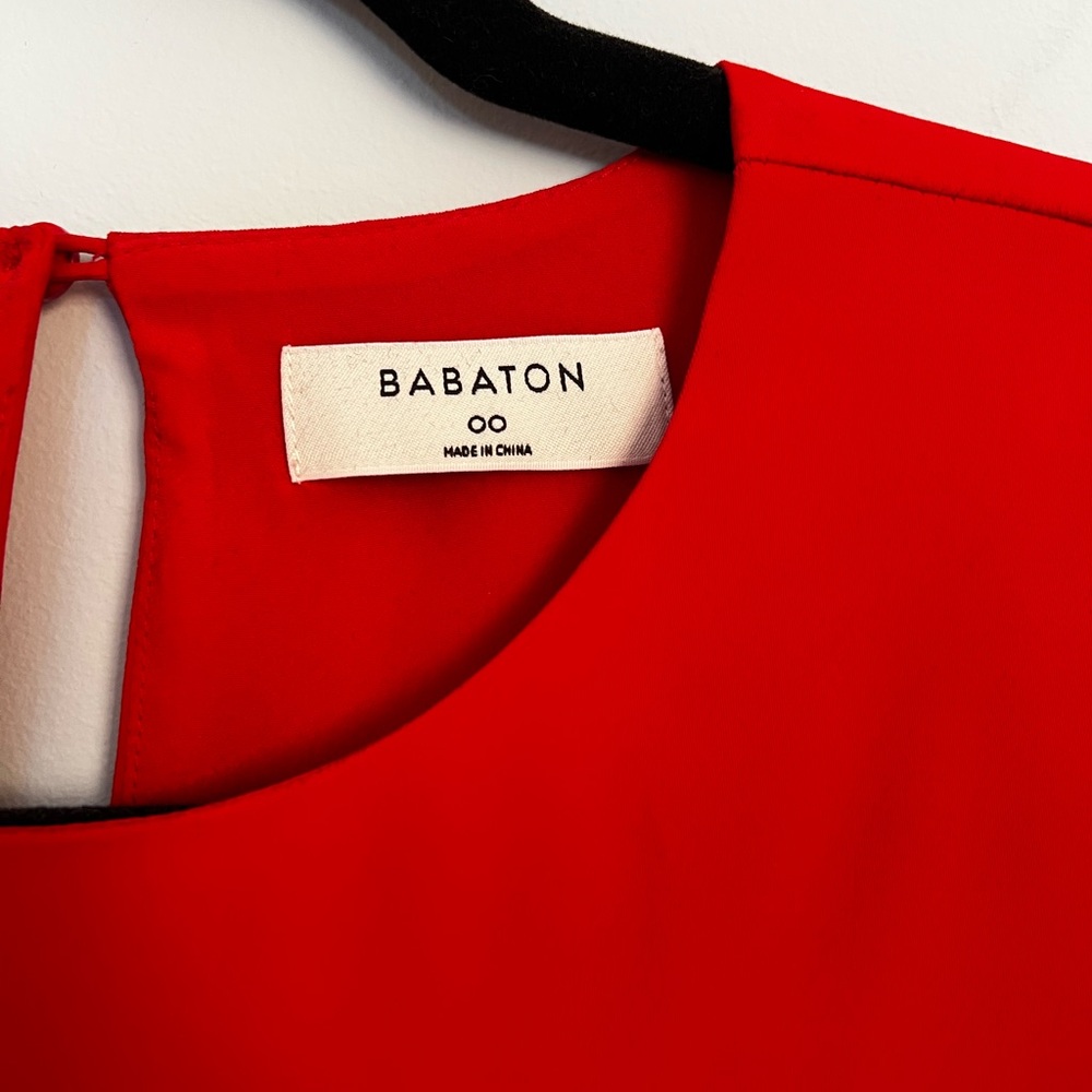Aritzia Babaton Red Midi Dress